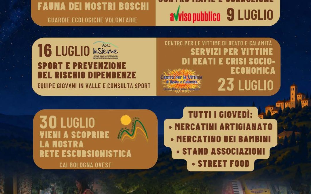Mercatini dellle Erbe, giovedì di luglio
